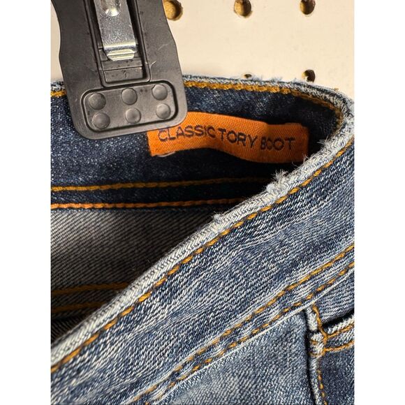 Tory Burch classic Tory boot denim jeans size 28 - Picture 14 of 16